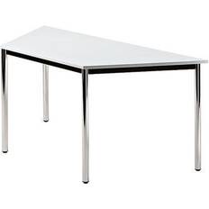 DORAN DRTR C Gris 160 x 69 Avec Tube Rond/Chrome Bureau d'écriture