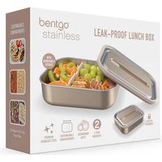 Gold Food Containers Bentgo Stainless Leak-Proof Bento-Style Lunch Divider Matboks