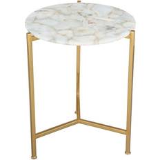 White Small Tables Zuo Modern Round White Side Small Table