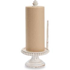 Wood Paper Towel Holders Mud Pie 47100002 Farmhouse Washed Beaded Paper Towel Holder