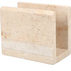 Creative Home Natural Champagne Marble Stone Napkin Holder