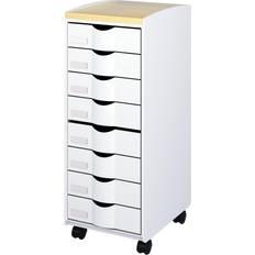Paperflow Trolley 8 Skuffer Grå/Bøg DT 082N.02.23 Rullebord