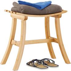 Bamboo Stools Relaxdays Bamboo Foot Stool