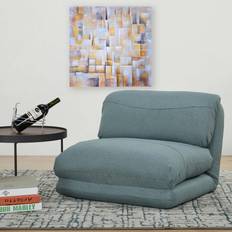 Blau Sessel MCW-E68, Schlafsofa Sessel