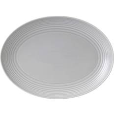 Royal Doulton Maze Light Grey Oval Platter Plat de service