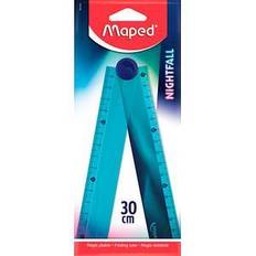 Azul Reglas Maped Plegable Nightfall 30 cm