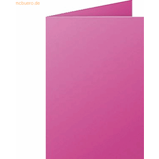 Rouge Papiers Photo Clairefontaine 25 Cartes Double Pollen - Fuchsia - 110 x 155 mm