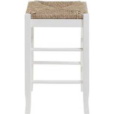 Boraam White Chairs Boraam Square Rush Bar Stool