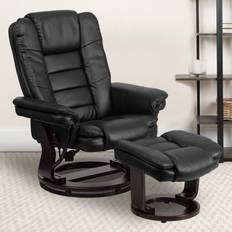 Mahogni Lænestole Flash Furniture BT-7818-BK-GG Contemporary Black Armchair