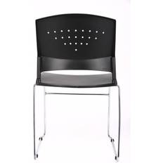 Furniture Boss Office Products B1400-BK-1 Black Stack Office Chair