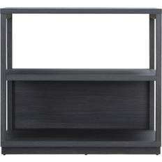 Hudson & Canal Thalia Bookcase Charcoal Grey 83.8cm H x 91.4cm W Book Shelf