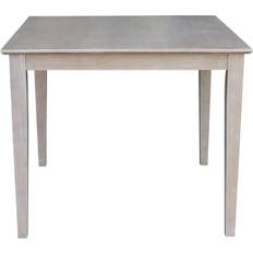 Beige Dining Tables International Concepts Weathered Shaker Dining Table