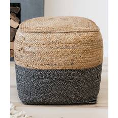 Brown Stools Ashley Furniture Sweed Farmhouse Pouffe