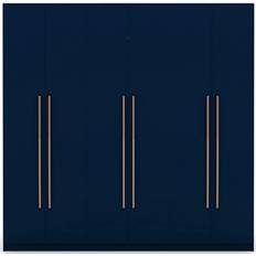 Manhattan Comfort Gramercy Modern Tatiana Midnight Blue Wardrobe 82.5x81.3"