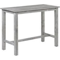 Rectangle - Wood Bar Tables Benjara Rustic Pub Bar Table 36x36"