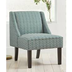 Ashley White Armchairs Ashley Signature Geometric Armchair