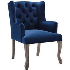 Blue Armchairs modway Realm Collection EEI-3366-NAV French Vintage Armchair