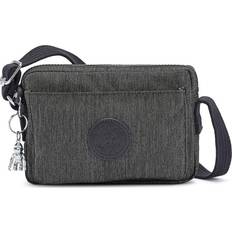 Waterbestendig Handtassen Kipling Crossbody Tas Abanu Black Peppery Grijs Klein Vrouw 100% Polyester