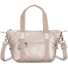 Kipling Eco-læder Tote Taske Med Abe Charm - Beige