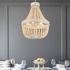 Hanging light fixtures for dining room Vanity Art 6 Light Tiered Pendant Lamp