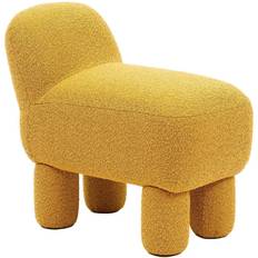 Design House Stockholm Sgabelli Design House Stockholm Lulu Pouf Gelb BxHxT 65x59x36 cm Puf