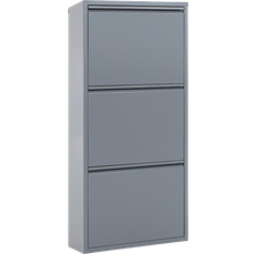 LaForma Ode 50 x 103 cm 3 Doors Grey Shoe Rack