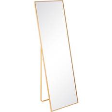 Aluminium Mirrors BigBuy Home 50 Crystal Golden Aluminium Wall Mirror