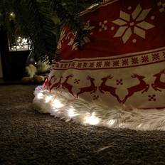 Red Christmas Tree Skirts Samuel Alexander Tree Skirt Reindeer Snowflake Collar Christmas Tree Skirt