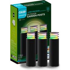 E27 Ampoules à incandescence Calex Smart Outdoor Garden Post, RGBW, jeu de 3 lampes noir