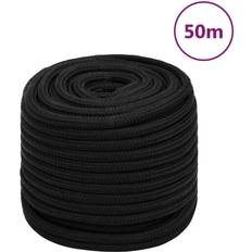 vidaXL Arbeitsseil Schwarz 16 mm 50 m Polyester