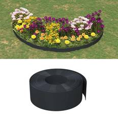 Bordures de Pelouse vidaXL Bordure De Jardin Noir 10 m 20 cm Polyéthylène