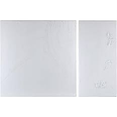 Bianco Tele BigBuy Home Canvas Abstract 135 x 3.5 x 90 cm 2 Units