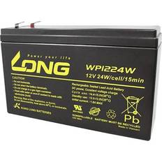 12v 6ah batterier Long WP1224W Blybatteri 12 V 6 Ah Blyfleece