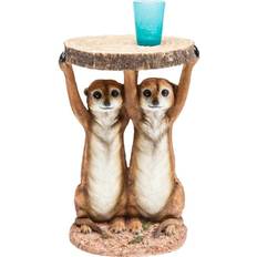 Beige Tables Basses Kare Design D'appoint Suricates 33 cm x 33 cm x 52 cm Table Basse