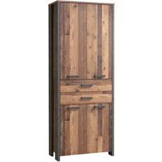 Garderobe skab Forte Torelles Garderobe 87 x 221 cm Brun Grå Opbevaringsskab
