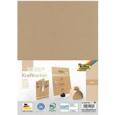 Brun Skitse- & Tegneblok Folia Kraftkarton 50 Blatt folia