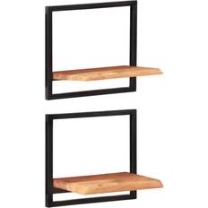 vidaXL 2 Wall Shelf