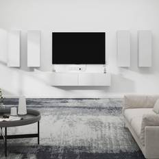 80 tum tv vidaXL White, 80 TV Bench