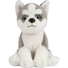 Husky bamse Living Nature Bamse 17x7 cm Husky Hundehvalp Grå/Hvid OneSize Bamse