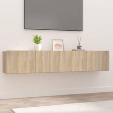 vidaXL 2 stk. konstrueret træ sonoma-eg TV-bord