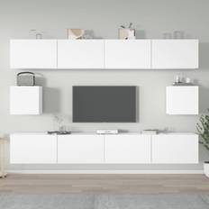 100" tv vidaXL White, 100 TV Bench