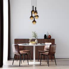 Lucide Marius Dimmable Adjustable Indoor Cluster Light 55 cm 5 x E27 Black Pendant Lamp