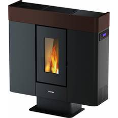 Braun Holzöfen FreePoint Pelletofen MOON Stahl10 kWschwarz-braun