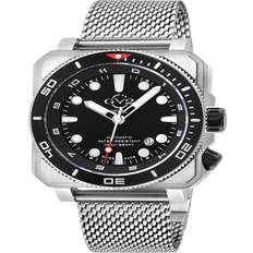 GV2 XO Submarine 4541B Swiss Automatic, SW200 Movement Mesh Band Luminous Silver One Size