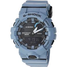 Step tracker watch G-Shock Analog Digital Step Tracker Gray-Blue Resin 48.6mm Blue