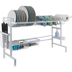 Kitchenware Mikasa Gourmet Basics Mikasa Over the Sink 2 Tier Expandable Dish Drainer