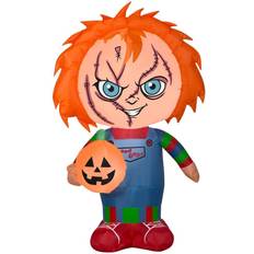 Party Supplies Gemmy 3.5 ft. Tall Halloween Inflatable-Stylized Chucky-SM-Universal