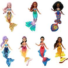 Disney Dolls & Doll Houses Disney The Little Mermaid Ariel and Sisters Small Doll Set HLX17