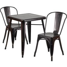 Patio Furniture Flash Furniture Owen Commercial Grade 23.75" Square Patio Dining Set