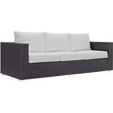 Aluminum Patio Furniture modway Convene Collection EEI-1844-EXP-WHI 88" Outdoor Sofa